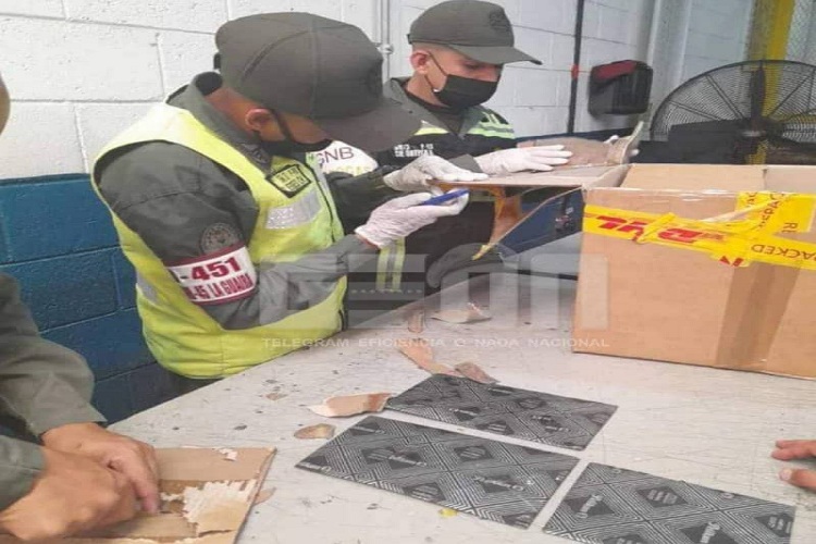 GNB localizó cocaína en encomienda de DHL