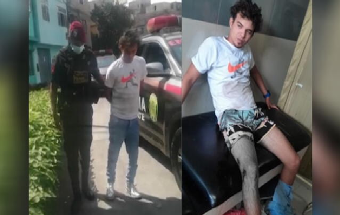 Venezolano se dispara en la pierna cuando intentaba huir de la policía del Perú