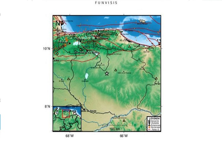 Guárico registra un sismo de 4,1 de magnitud