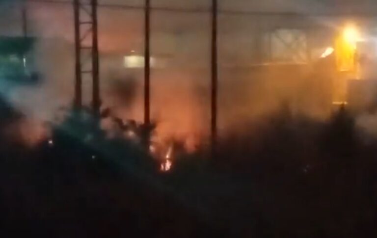 Reportan incendio en cercanías de subestación eléctrica en Aragua