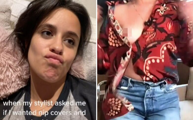 Video| A Camila Cabello se le salió un seno en una entrevista