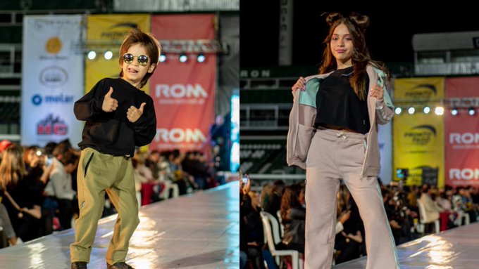 Hermanos venezolanos se destacan en «Junín se viste a la moda» en Argentina (Video)