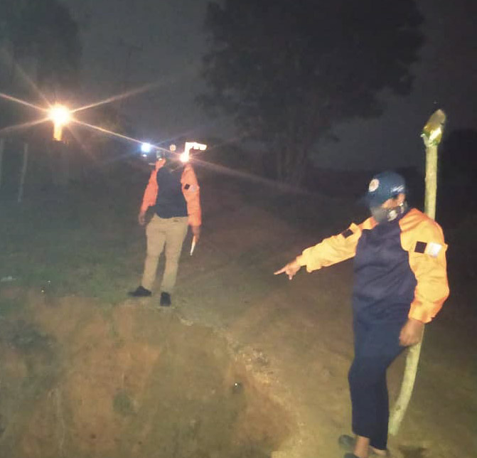 Siete familias de La Enea, afectadas por las lluvias