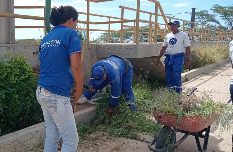 Hidrofalcón realizó mantenimiento a planta potabilizadora Tarana