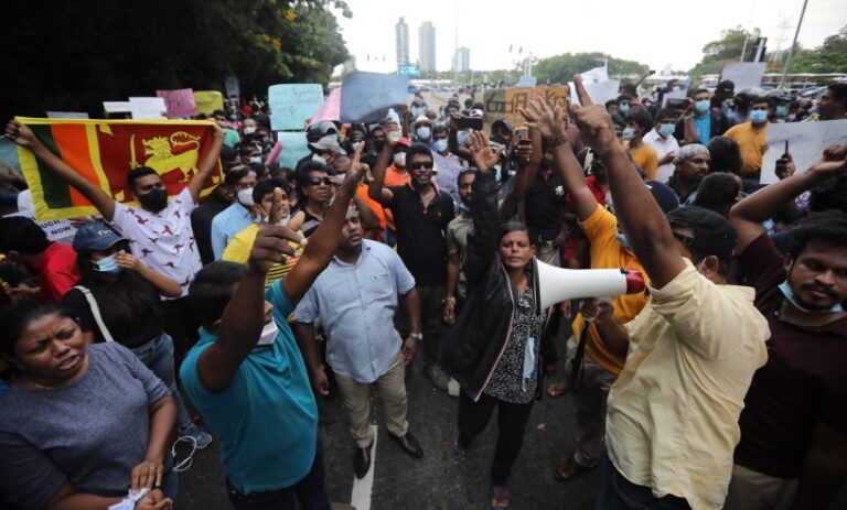 Crecen las protestas antigubernamentales en Sri Lanka