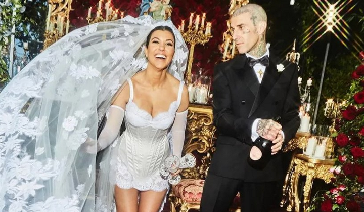 Kourtney Kardashian y Travis Barker celebran su tercera boda en Italia