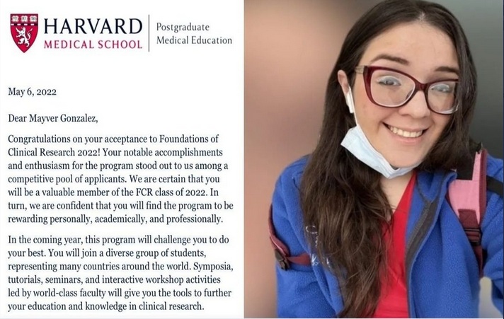 Zuliana Mayver González ganó una beca para estudiar medicina en Harvard