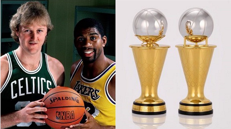 NBA homenajea a Magic Johnson y Larry Bird