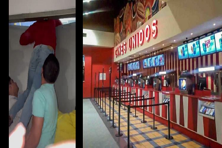Ocho jóvenes quedaron encerrados en un cine de Maracaibo