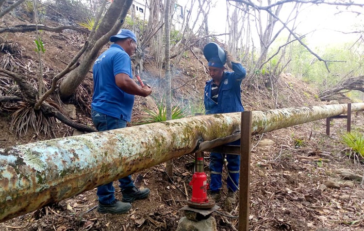 Restablecido bombeo de agua en Murucusa, municipio Petit