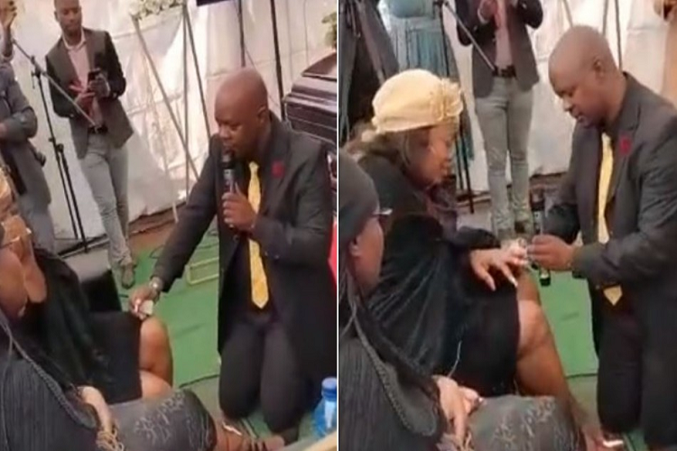 Video| Le propuso matrimonio en el funeral de su padre