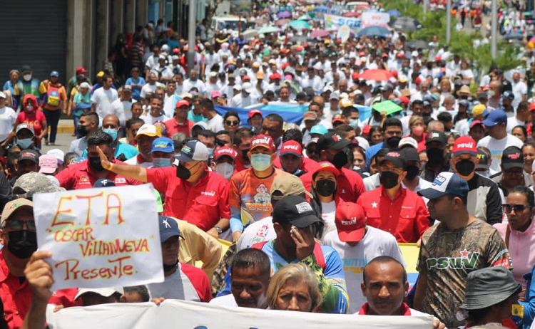 PSUV marchó  para conmemorar el Día Internacional de los Trabajadores