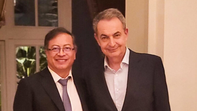 Rodríguez Zapatero apoya candidatura de Gustavo Petro en Colombia