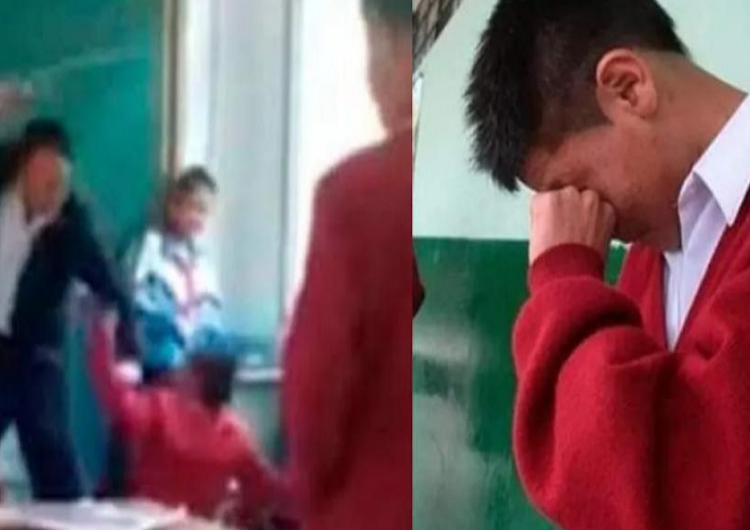 Profesor «le cae a correazos» a un estudiante por hacerle bullying a otro alumno
