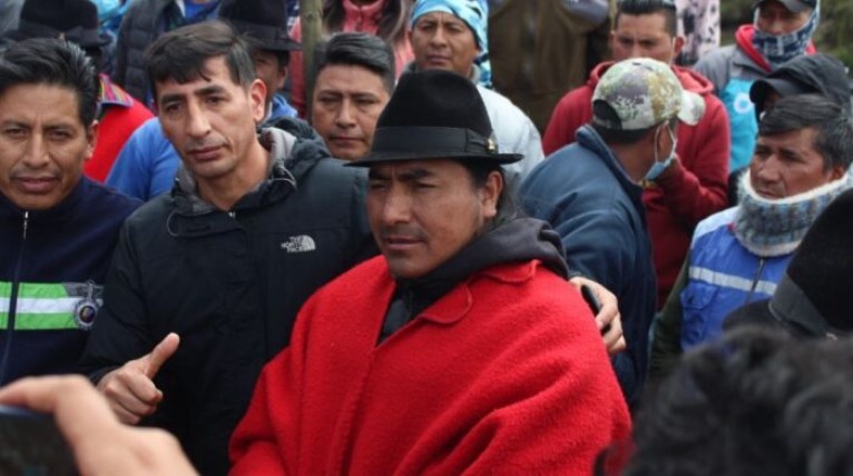 Liberan a líder indígena que ha promovido las protestas en Ecuador