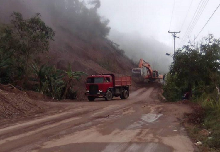 Tras las lluvias siguen los problemas viales rumbo al municipio Boconó