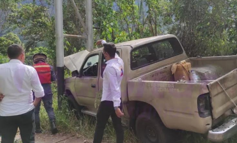 En Trujillo alcaldesa de Rafael Rangel tuvo un accidente en vehículo oficial