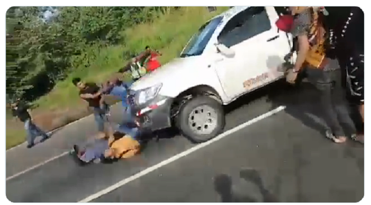Atropellan a manifestantes que cerraron una vía en Panamá