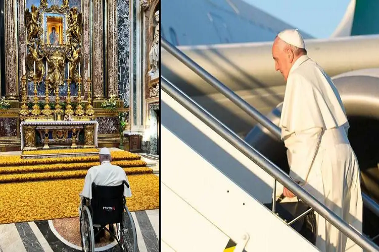 Papa Francisco partió hacia Canadá, inició su «peregrinación penitencial»
