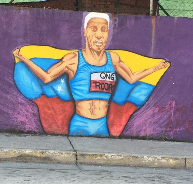 «No saltamos hasta que lo borren»: mural de Yulimar Rojas generó una ola de memes