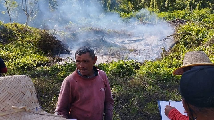 Denuncian incendio de tierras en la Reserva de Medio Silvestre El Hierro