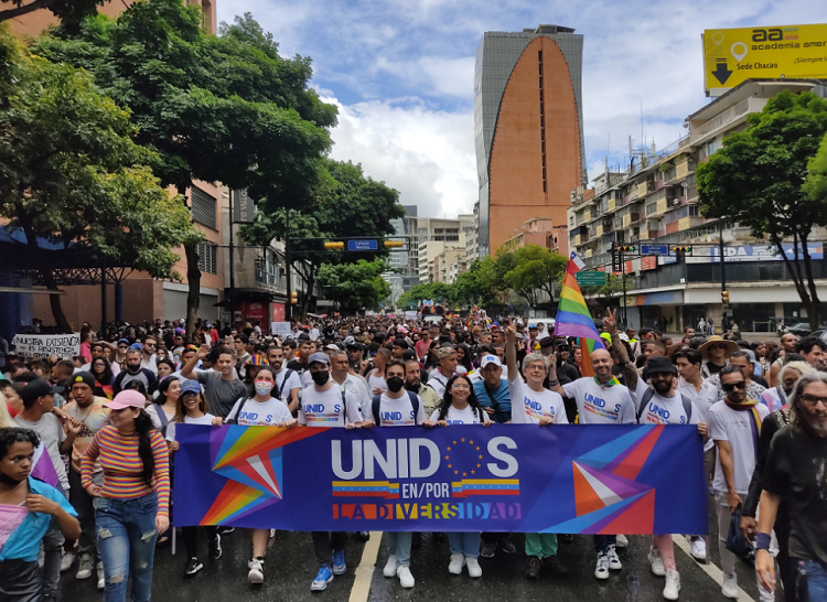 Comunidad LGBTIQ+ marchó en Caracas para exigir igualdad de derechos