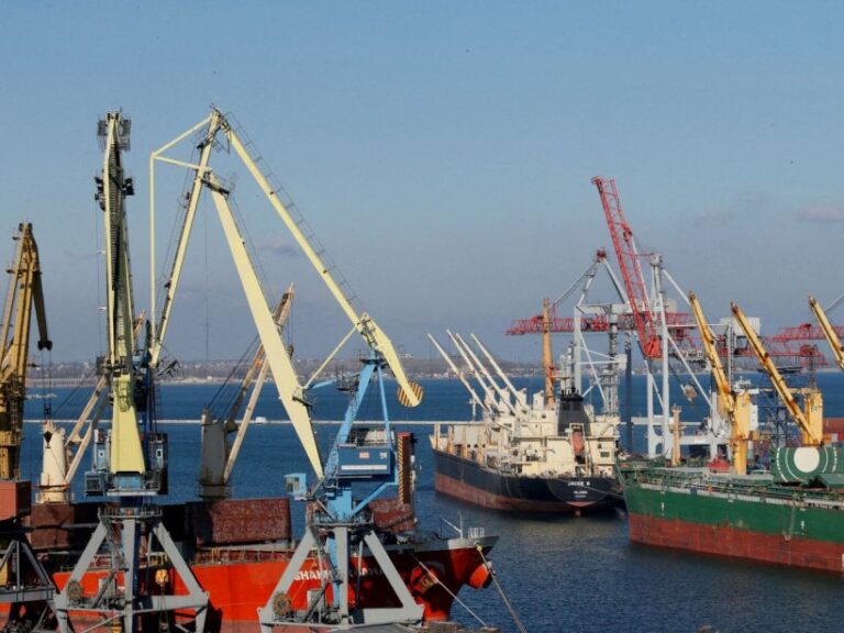 Ucrania anuncia que sus puertos para exportar cereales reanudan actividades