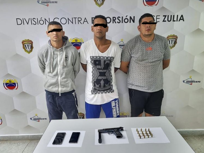 CICPC captura tres extorsionadores del Zulia