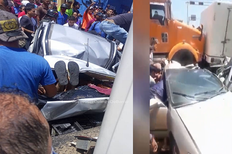 Gandola choca con varios vehículos y deja 6 heridos en La Guaira
