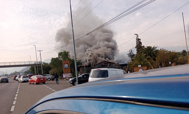 Restaurante venezolano se incendió en Chile 