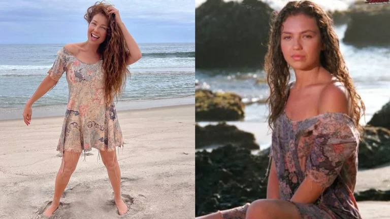 Thalía recreó a “Marimar” 28 años después con el mismo vestido