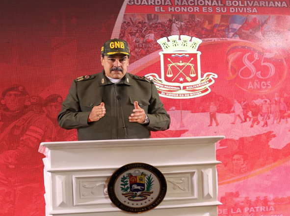 Maduro a la GNB: Hay que estar alertas, vigilantes a las amenazas contra Venezuela